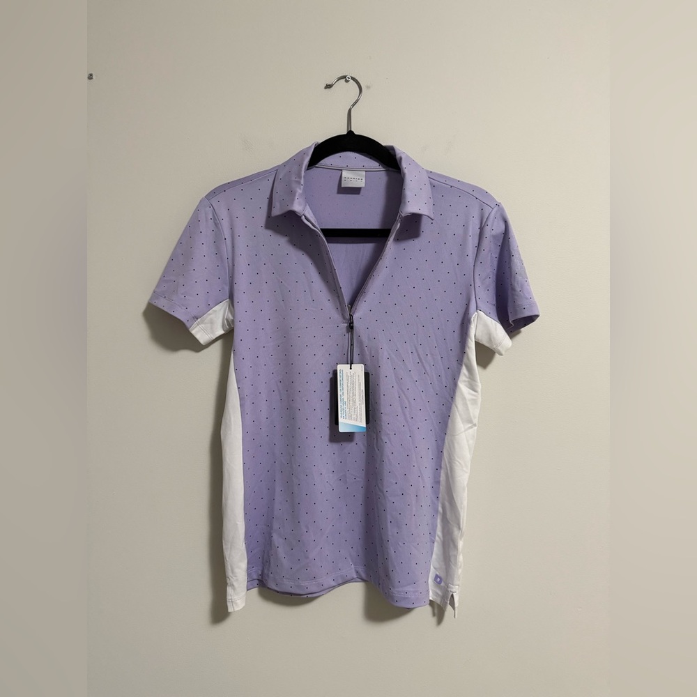 Dunning Golf Bellina Polo Top Purple Small